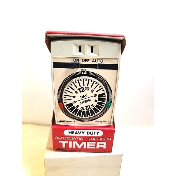 VTG Kmart Model 19-50 Heavy Duty 24 Hour Electrical Timer Appliance Automatic - Picture 1 of 5